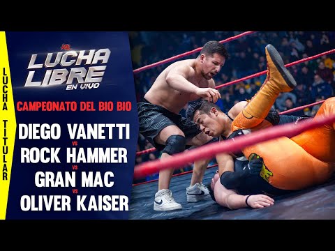 Vanetti vs RH vs Mac vs Kaiser (c) - Campeonato del Bio Bio: ASL Lucha Libre en Yungay; Jun 15, 2024