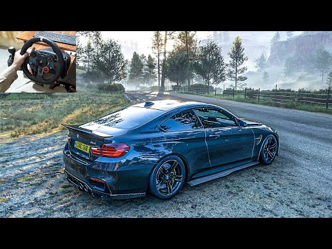 BMW M4 F82 - Forza Horizon 5 | Steering Wheel Gameplay
