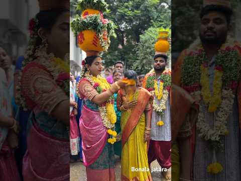 Rakesh bonam Tilak making at Hyderabad Bonalu 2025 #rakeshbonamanna #hyderabad #bonalu
