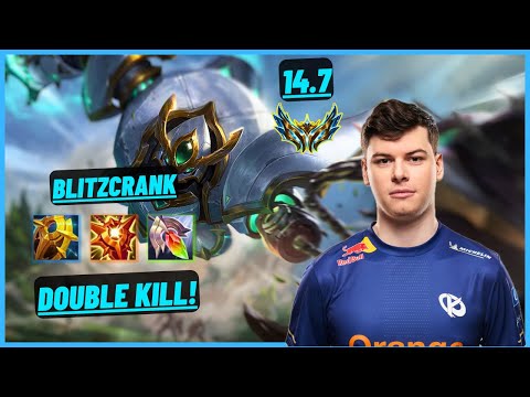 KC TARGAMAS: BLITZCRANK VS RAKAN (SUP) DOUBLE KILL - EUW CHALLENGER - PATCH 14.7