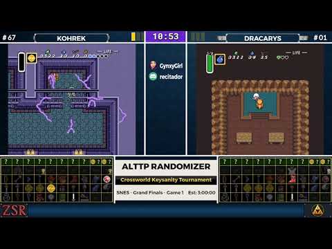 ALttPR Crossworld Keysanity Tournament: Grand Finals (G1) - Kohrek vs. Dracarys