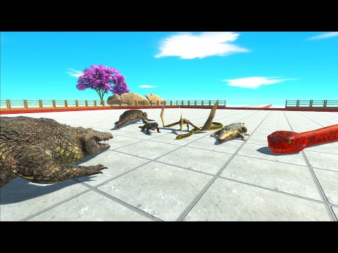 Can purussaurus survive againts teamates Animal Revolt Battle Simulator