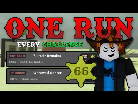 I Completed EVERY Challenge IN ONE RUN in Dead Rails