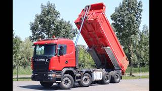 شاحنة قلابة Scania R580 V8 8X4 RETARDER BIG AXLES FULL STEEL EURO 6 | صورة 4 - Autoline