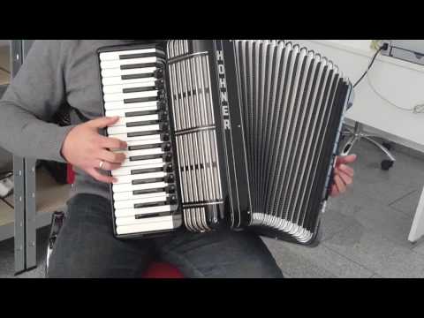 Klangprobe Akkordeon Hohner Morino IV 96