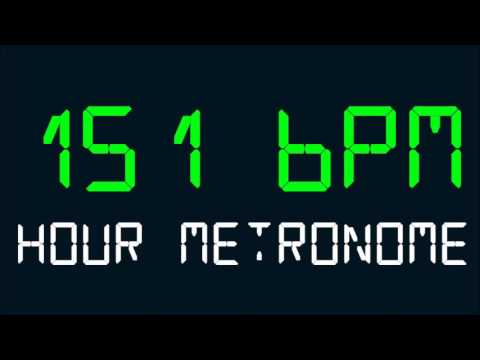 151 BPM (Beats Per Minute) Hour Metronome