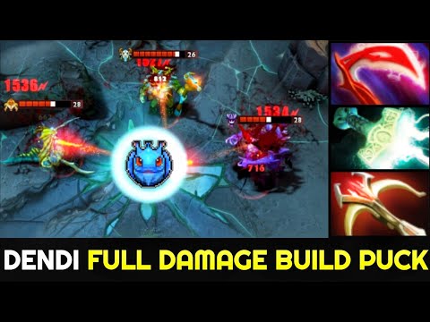 DENDI Super Annoying Puck with Full Damage Build 7.27 Dota 2