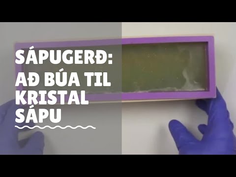 Að búa til kristalsápu