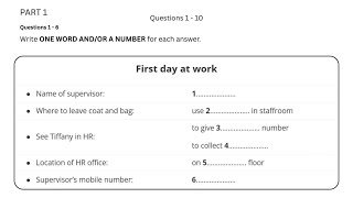 First day at work |listening Test Real listening with answers #listeningtest