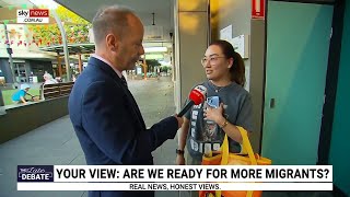 Sky News hosts ask residents if Australia 