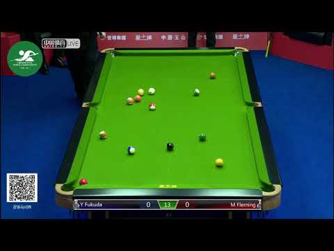 Yutaka Fukuda (JPN) VS Marc Fleming (GBR) - Int'l Mens Qual - 2019 Chinese Pool World Championship