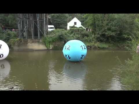 Lotto stunt balls draw crowd to historic Iron Bridge