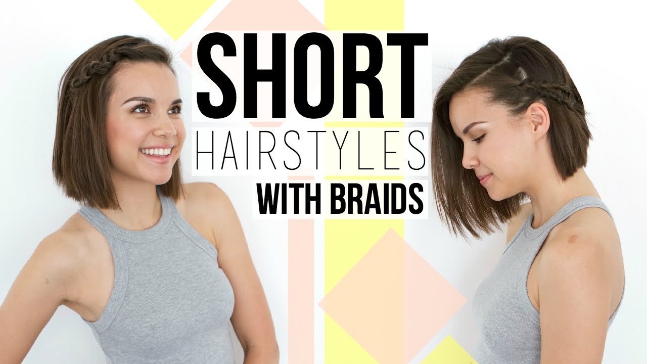 2 Quick Easy Braids Hairstyles For Short Hair Bobs Ingrid