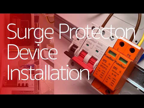 SURGE PROTECTION DEVICE how to install ? #fusebox #electrician