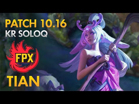 FunPlus Phoenix Tian - Jungle: Lillia vs Volibear - KDA 12/1/16