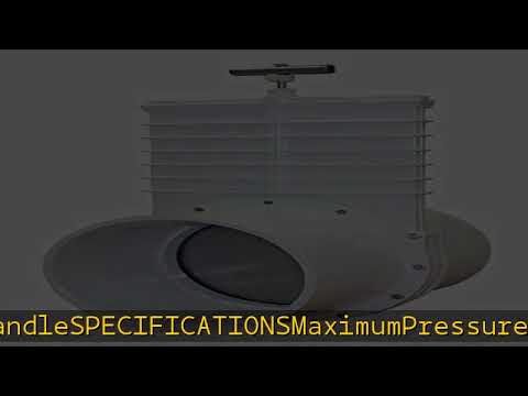 Valterra 8" PVC Gate Valve - Slip Hub Fittings with Stainless Steel Paddle