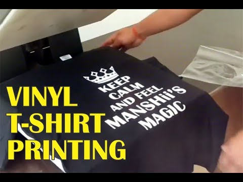 Vinyl t-shirt printing tutorial