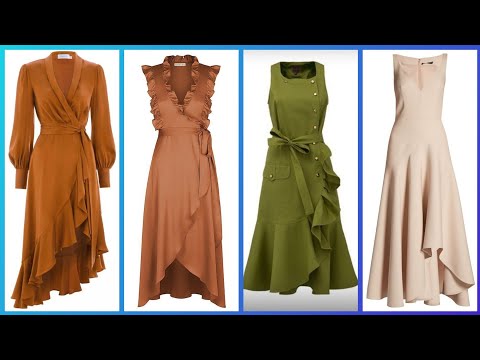 designer plane fabric A-line Dresses collection 2020 skater frocks style outfit ideas for girls