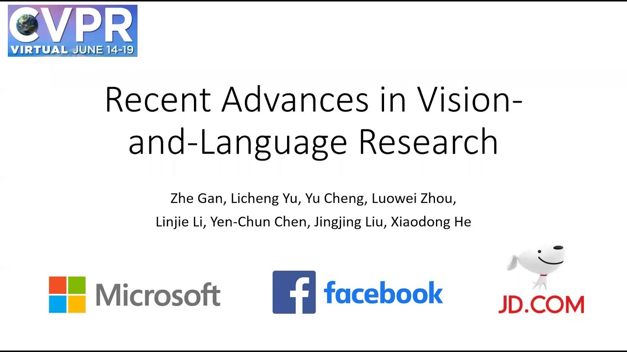 [CVPR 2020 Tutorial] Talk #1 Opening Remarks by JJ Liu