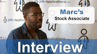 Marc's Interview - Stock Associate