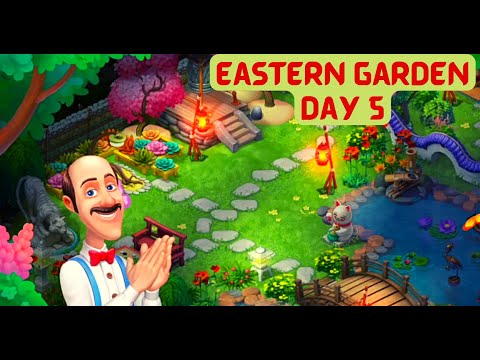 Gardenscapes: Watch Austin Restore Eastern Garden — Day 5 │ Game-play Walk-through