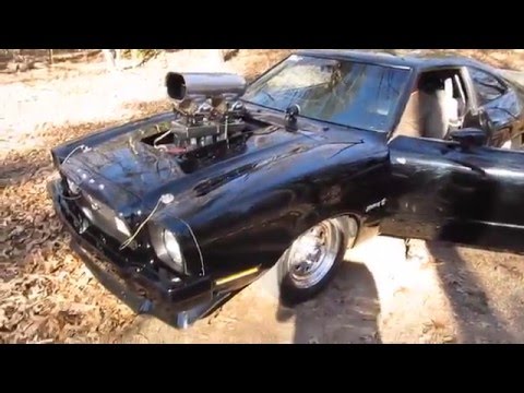 1974 Ford Mustang II start up, walk-around, exhaust sound