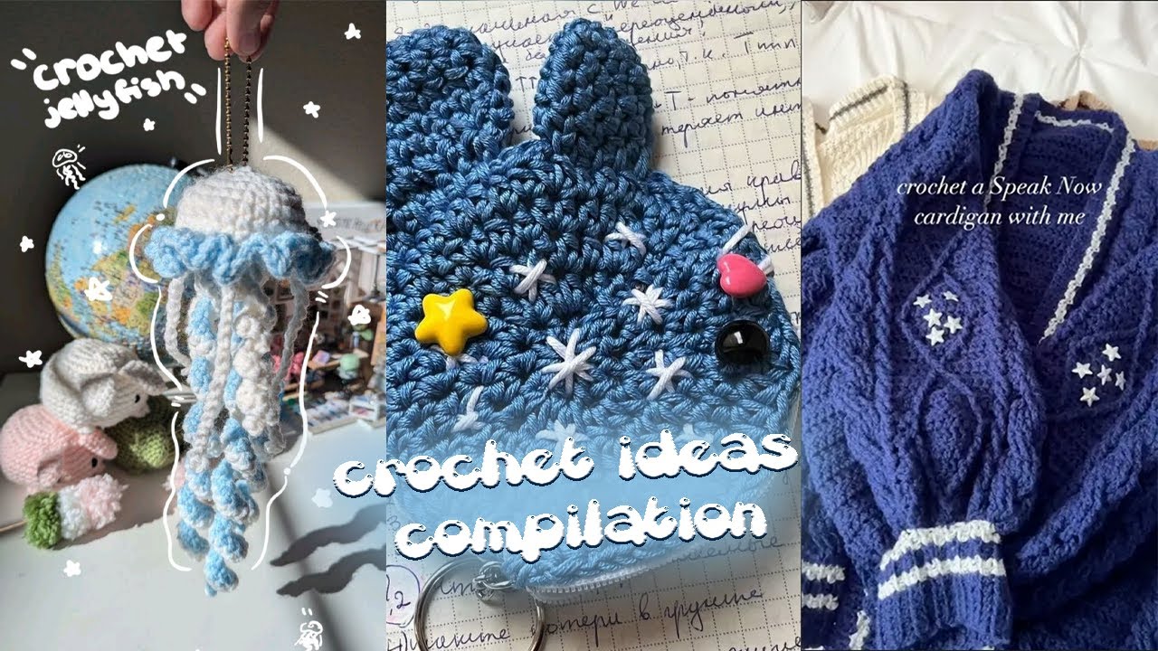 Tiktok Crochet Compilation #1 🤍🧶 |Crochet ideas/styles/tips Pinterest inspired