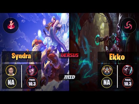 Jensen SYNDRA (Mid) [Electrocute] VS EKKO - Challenger NA Patch 10.3