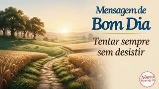 Mensagem de Bom dia – Tentar sempre sem desistir