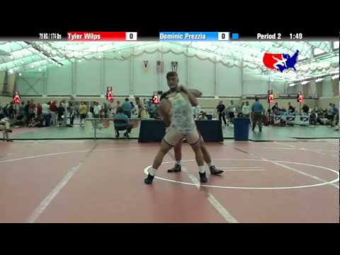 University Nat`ls FS  79 KG / 174 lbs: Tyler Wilps vs. Dominic Prezzia