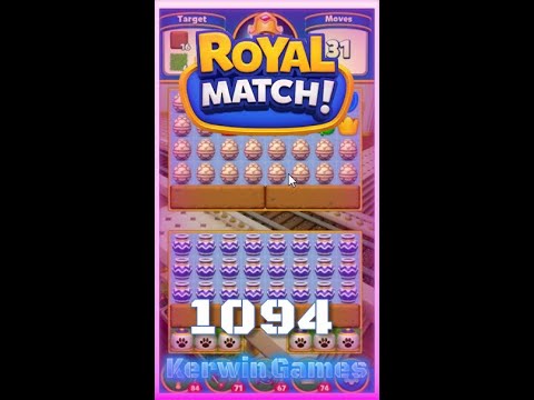 Royal Match Level 1094 - No Boosters Gameplay