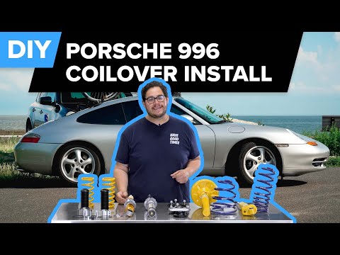 Porsche 996 911 Coilover Installation DIY (1999-2005 Porsche 996 Carrera Ohlins Coilover Kit)