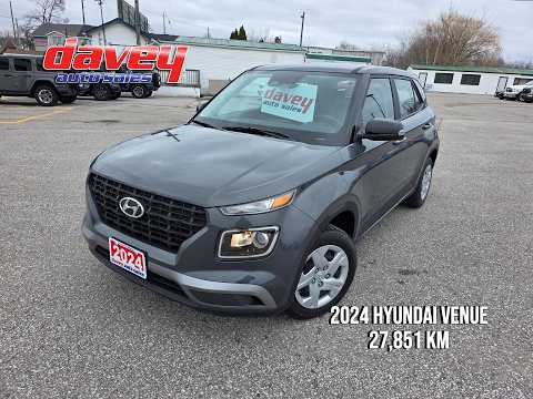 2024 Hyundai Venue Essential IVT w/Two-Tone in Gray for sale at Davey Auto Sales Oshawa South in Oshawa, ON