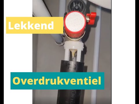 Leaking pressure relief valve.