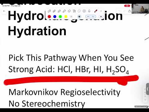 AU26 CHEM 2310 - Lecture 10 - September 24 - Quiz 4 - Addition Reactions