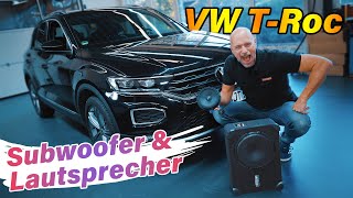 VW T-Roc | Aktiv Subwoofer und Lautsprecher einbauen | ARS24