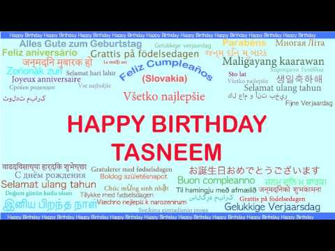 Tasneem   Languages Idiomas - Happy Birthday
