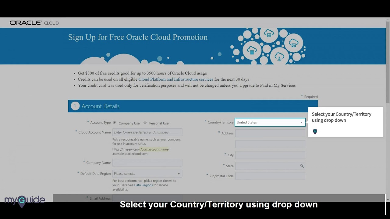 How to Get a free trial account for Oracle Cloud