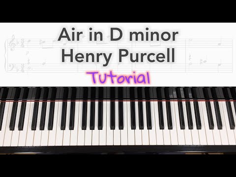 Air in D minor by H. Purcell - TUTORIAL