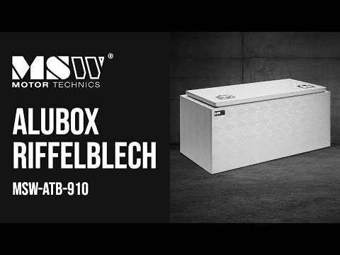Video - Alubox Riffelblech - 91 x 44,5 x 43 cm - 119 L
