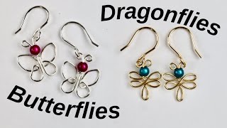 Simple Dragonfly and Butterfly Earrings to Make & Sell Tutorial