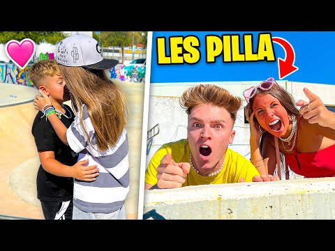 My little brother is kissing another girl... his girlfriend catches them.