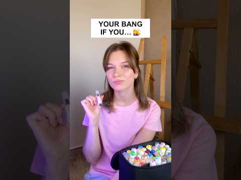 Your Bang If You… ✂️ Which One Is Yours? #art #drawing #aesthetic