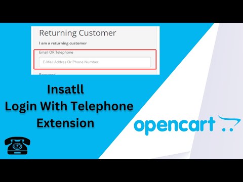 Install Login With Telephone Extension for OpenCart