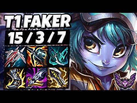 T1 Faker Tristana vs Kaisa [ MID ] Patch 12.19 Ranked Master NA ✅