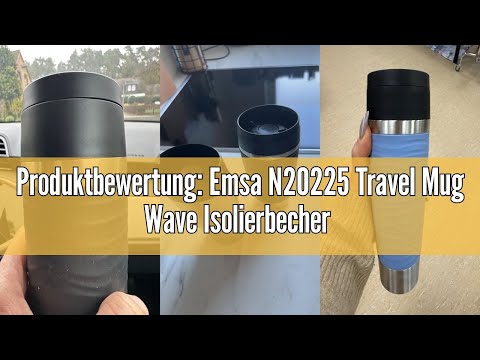 Produktbewertung: Emsa N20225 Travel Mug Wave Isolierbecher 0,5 Liter | neuer Komfort-Schraubverschl