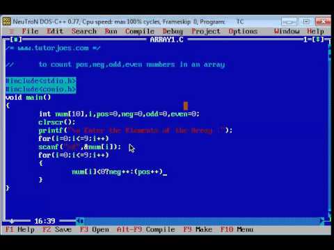 Basic Program In C In Tamil