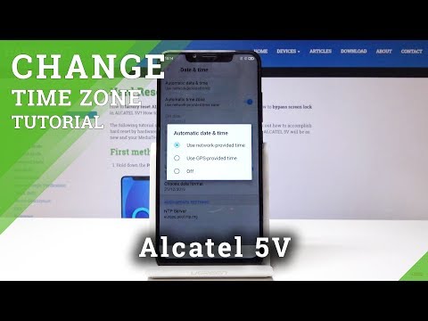 How to Change Date & Time in ALCATEL 5V - Set Up Time Zone