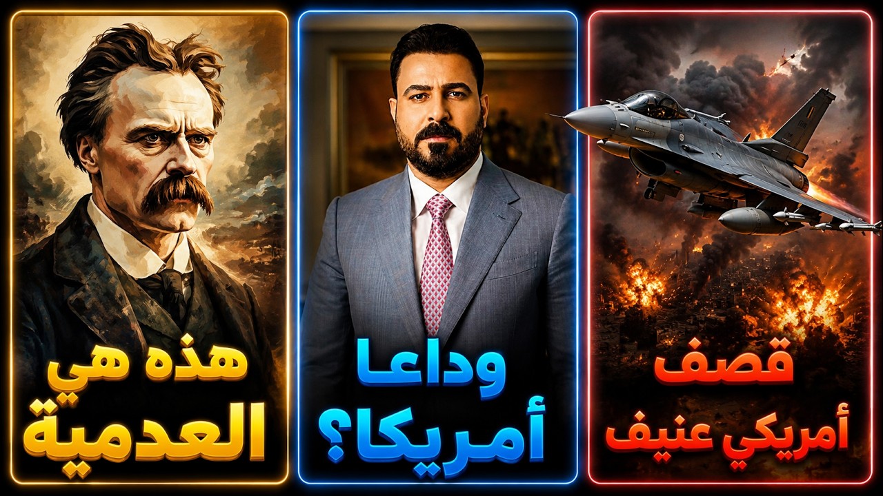 قصف أمريكي عنيف على إيران | هل تنسحب أمريكا من العراق حقا؟ | هذه هي العدمية