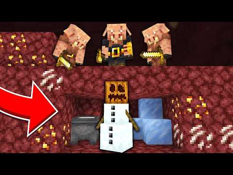 Can you beat Minecraft as a snow golem?!